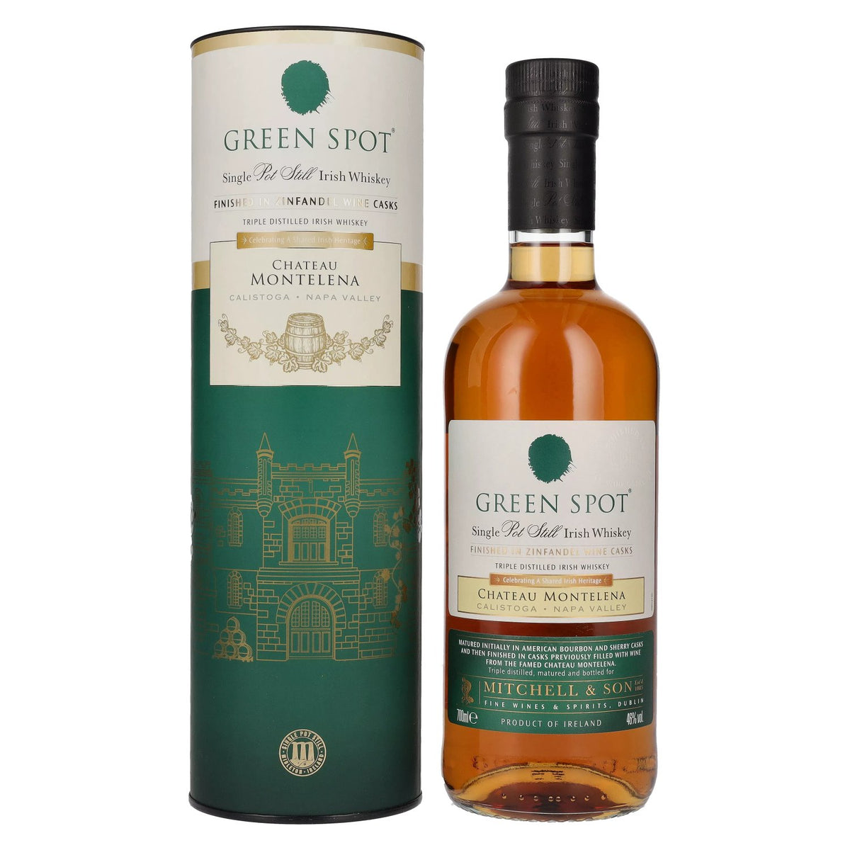 Green Spot CHATEAU MONTELENA Single Pot Still Irish Whiskey 46% Vol. 0.7l in Gift Box