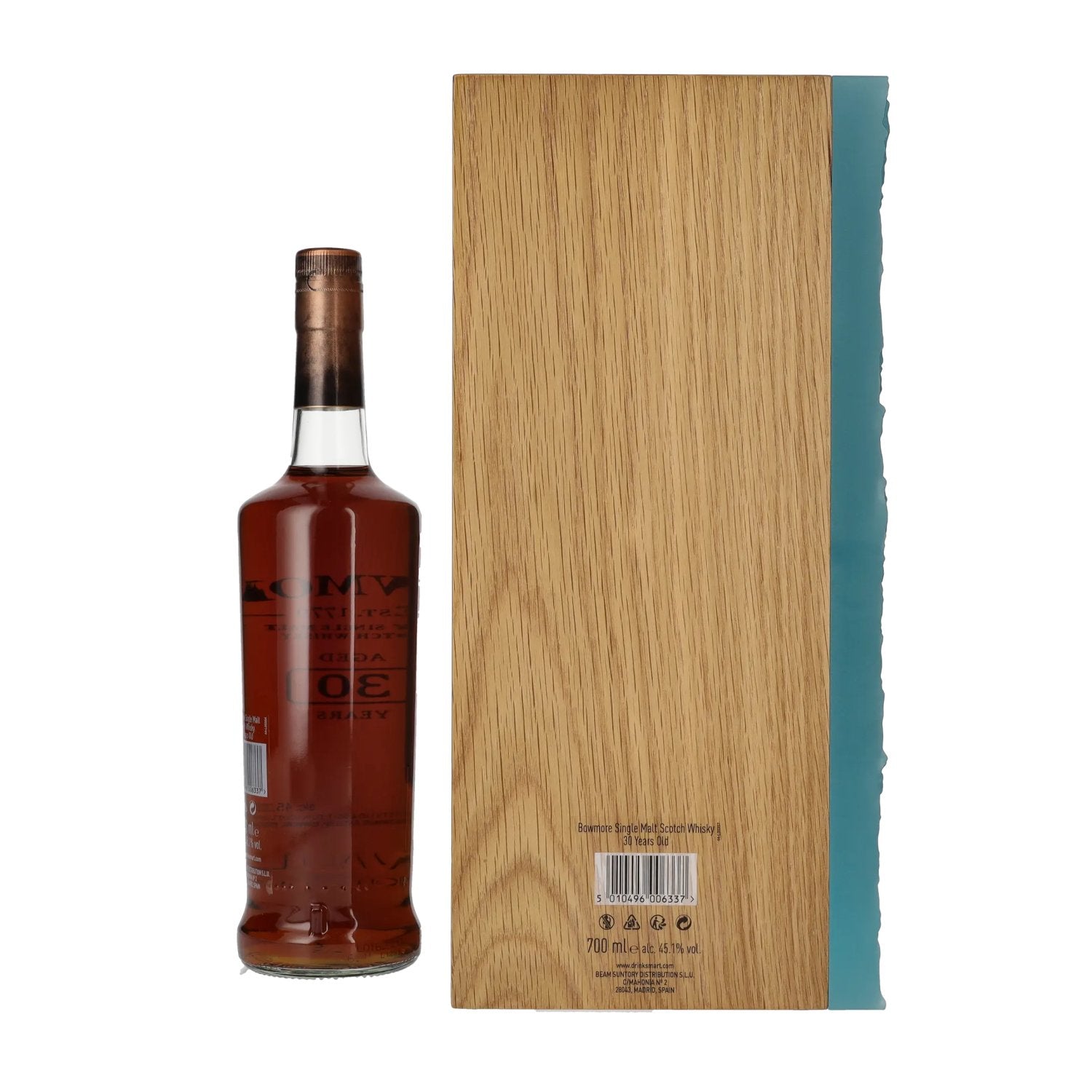 Bowmore 30 Years Old Islay Single Malt 45.3% Vol. 0.7l in wooden box