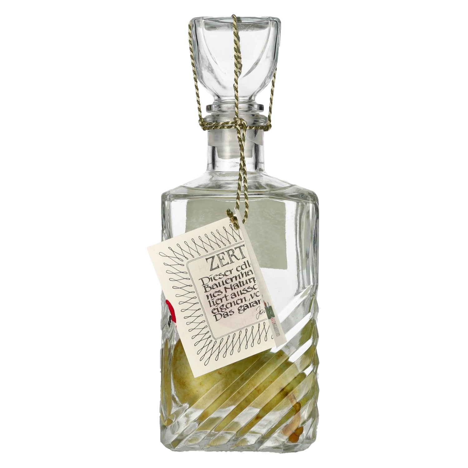 Wilhelm Williamsbirne in Karaffe mit echter Birne 39% Vol. 0,7l
