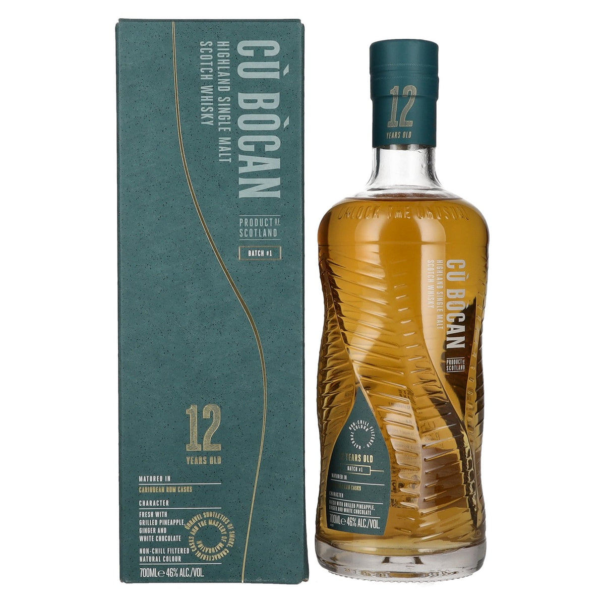 Tomatin 12 Years Old CÙ BÒCAN Highland Single Malt Batch 1 46% Vol. 0.7l in gift box