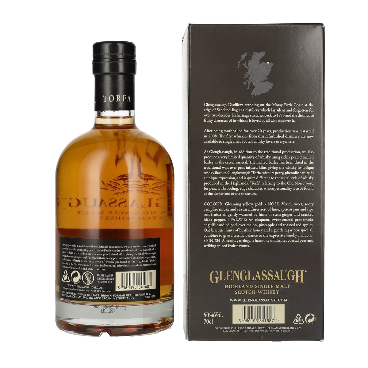 Glenglassaugh TORFA Highland Single Malt Scotch Whisky 50% Vol. 0.7l in gift box