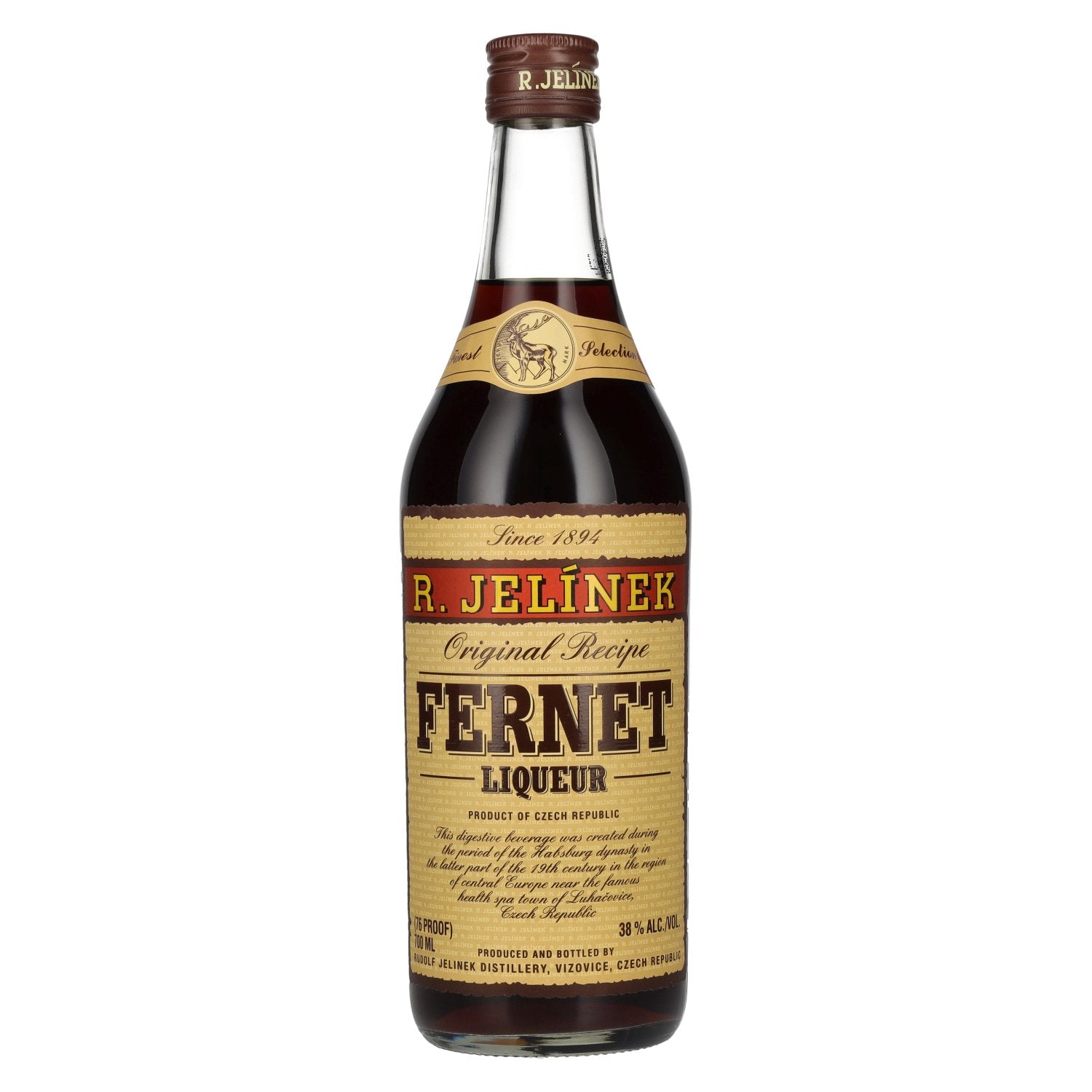 R. Jelínek Fernet Liqueur 38% Vol. 0.7L