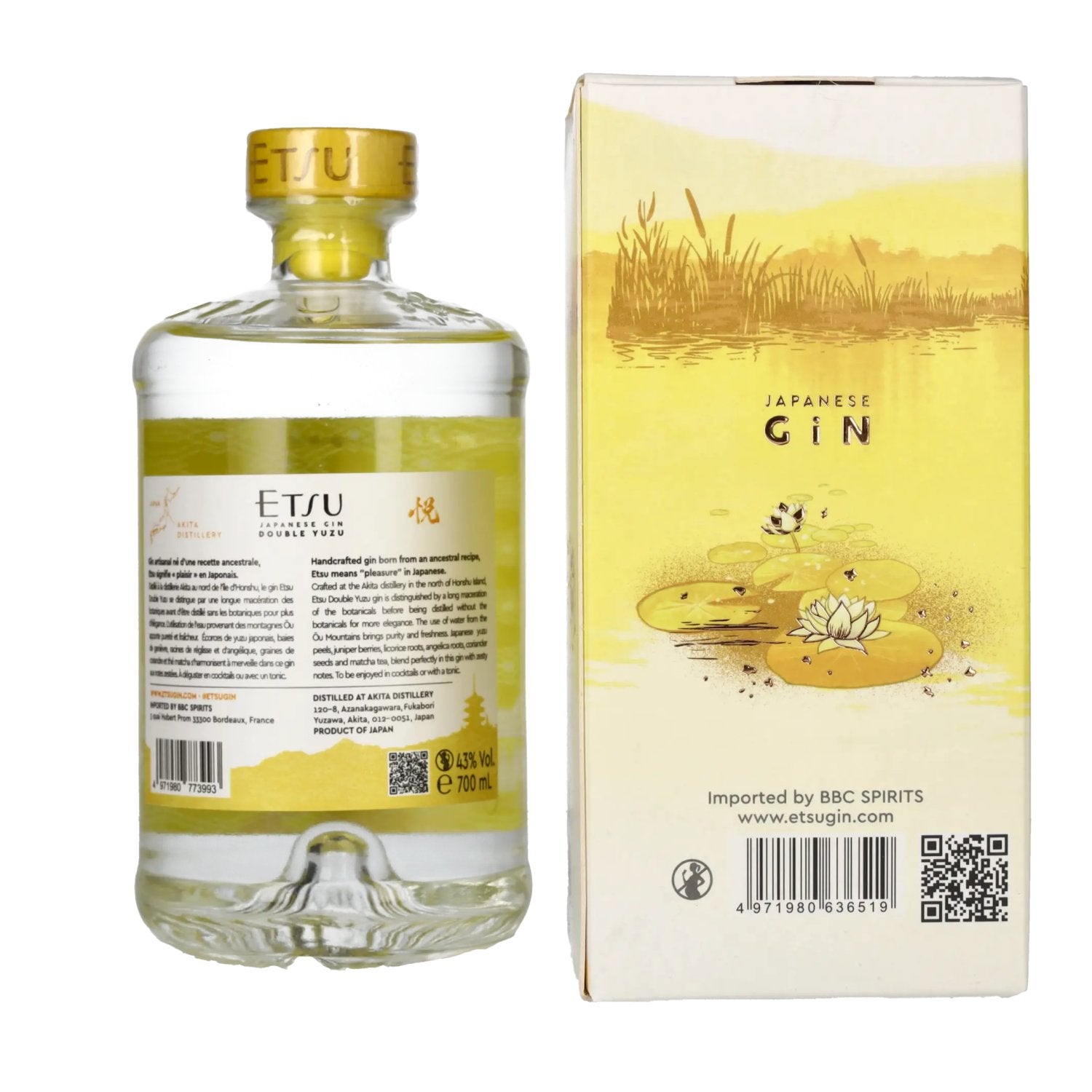 Etsu Gin DOUBLE YUZU Limited Edition 43% Vol. 0.7l in Gift Box