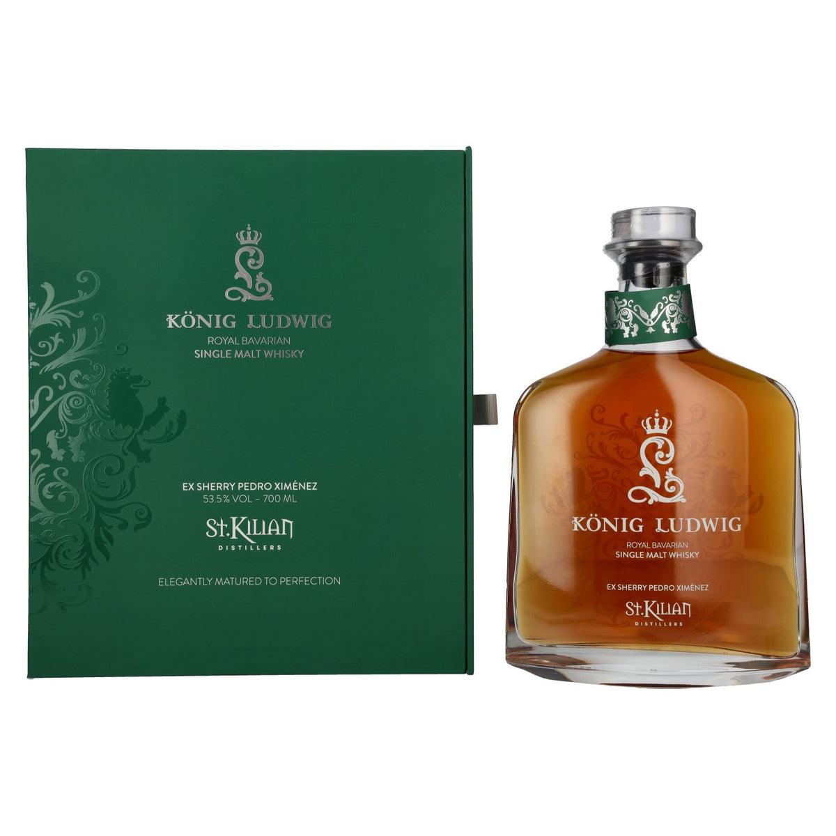 St. Kilian KÖNIG LUDWIG Single Malt Whisky Ex-Sherry Pedro Ximénez 53,5% Vol. 0,7l in Geschenkbox