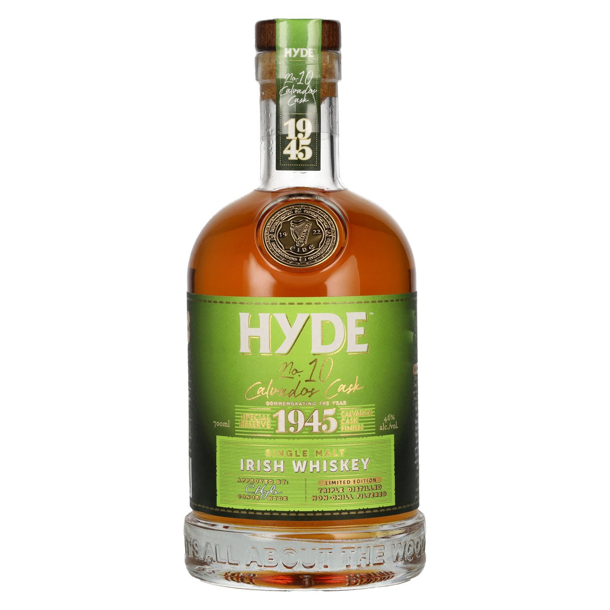 Hyde No.10 CALVADOS CASK 1945 Single Malt Irish Whiskey 46% Vol. 0.7l