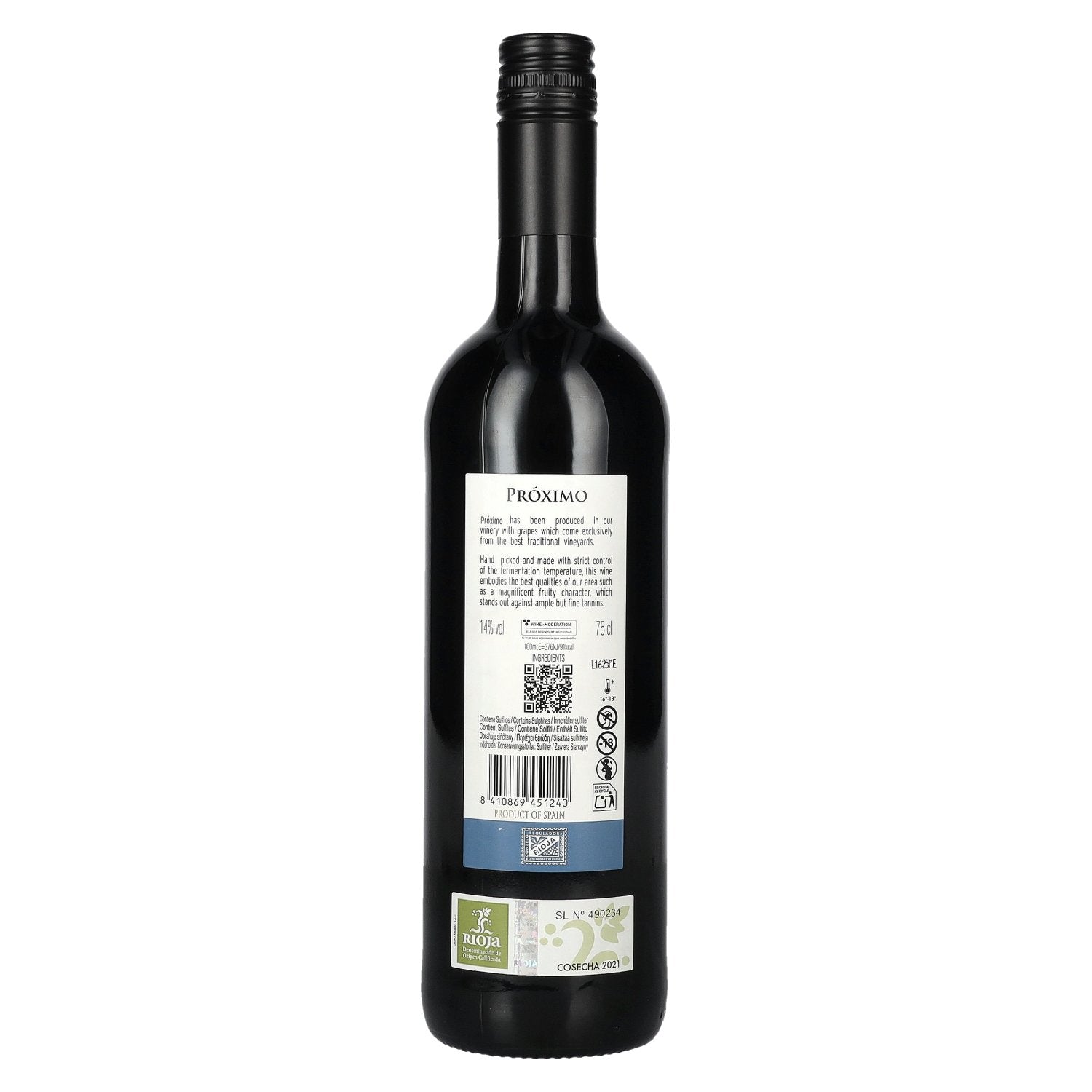 Marqués de Riscal Próximo Rioja DOC 2021 14% Vol. 0.75l