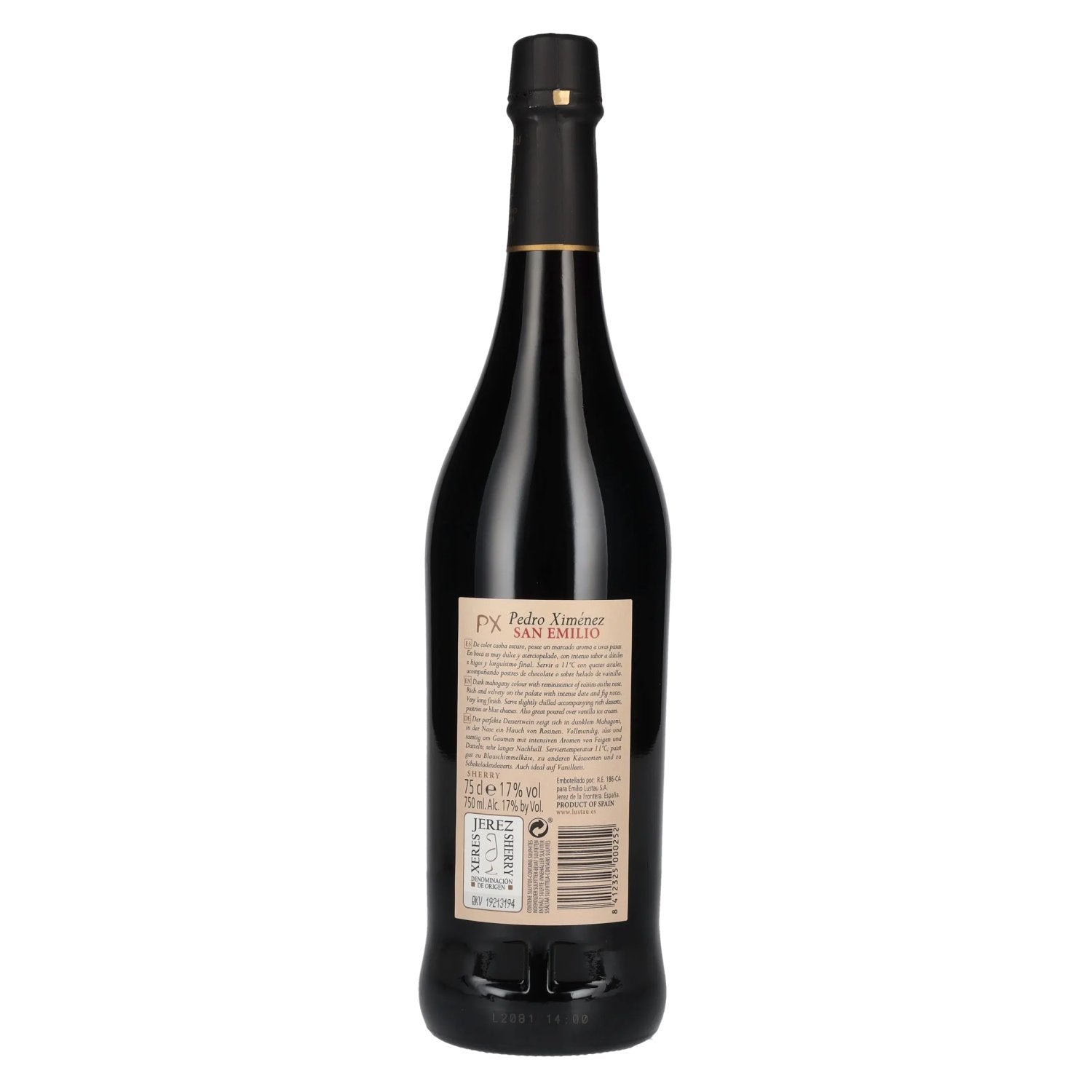 Lustau SAN EMILIO PX Pedro Ximénez 17% Vol. 0,75l