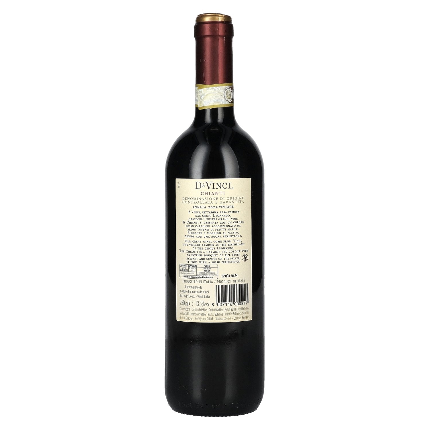Leonardo da Vinci CHIANTI DOCG 2022 13,5% Vol. 0,75l
