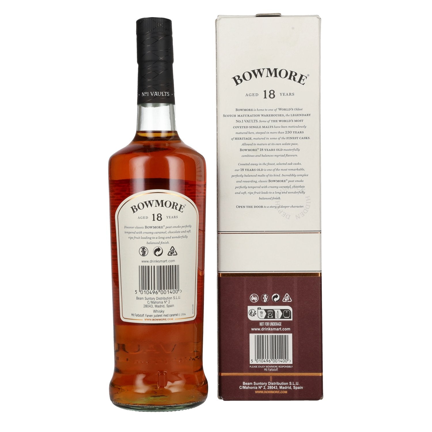 Bowmore 18 Years Old Islay Single Malt Scotch Whisky 43% Vol. 0.7l in gift box