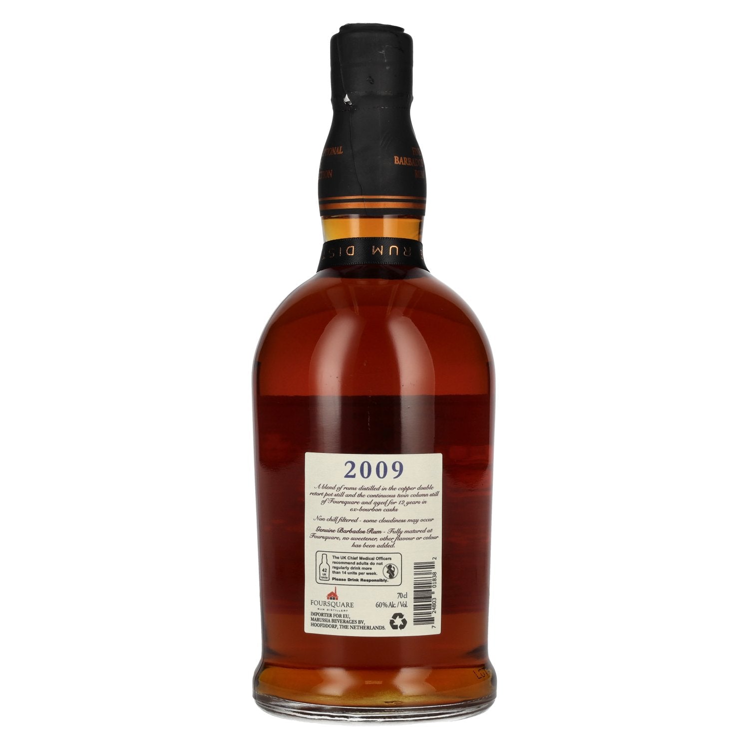 Foursquare 12 Years Old Single Blended Rum 2009 60% Vol. 0,7l