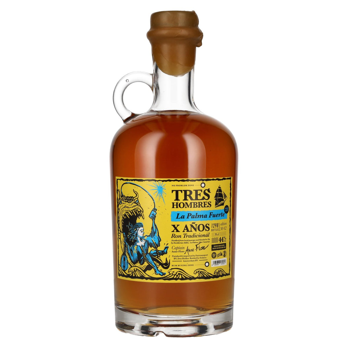 Tres Hombres La Palma Fuerte 10 Years Edition 62 2023 44% Vol. 0.7l