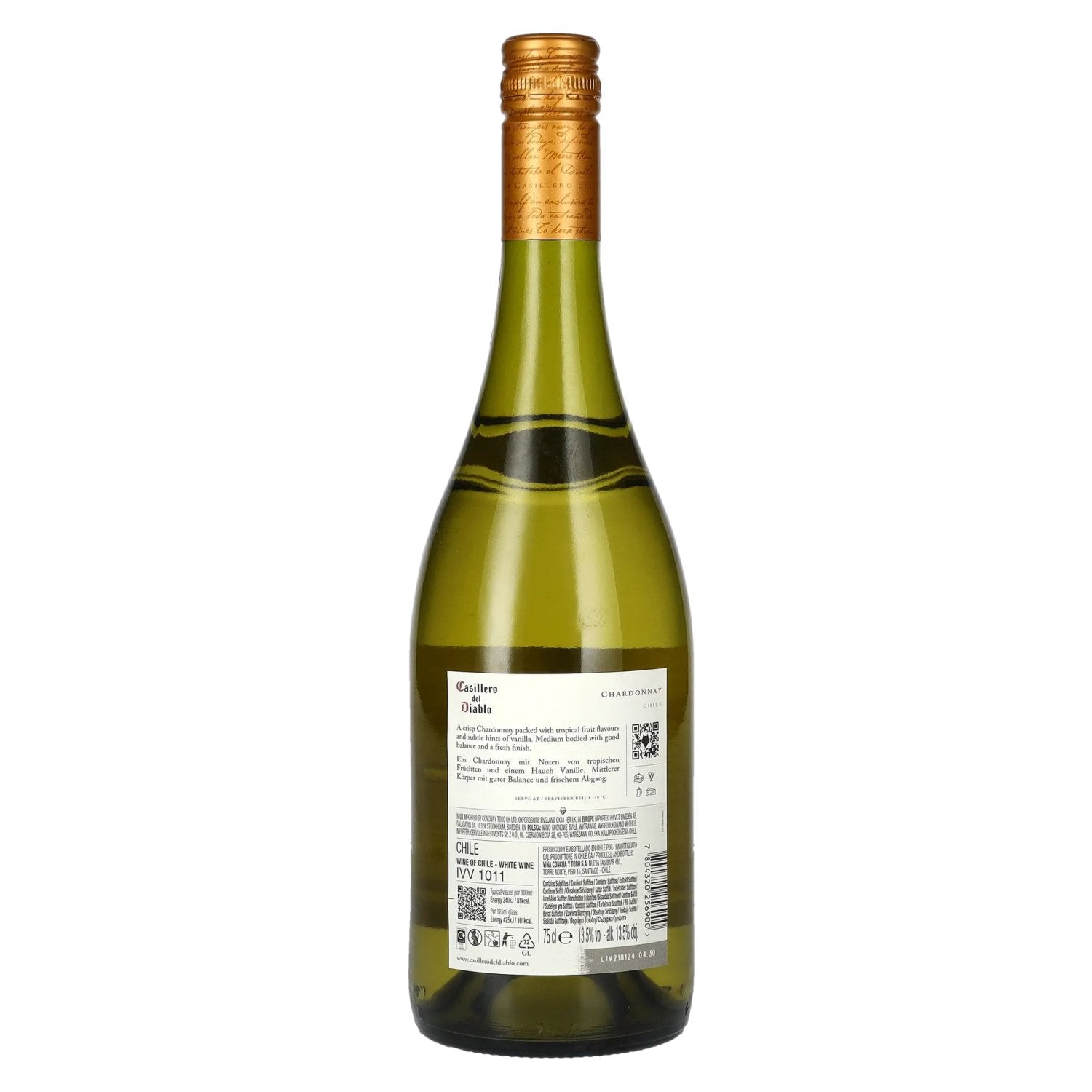 Concha y Toro Casillero del Diablo CHARDONNAY Reserva 2022 13.5% Vol. 0.75l
