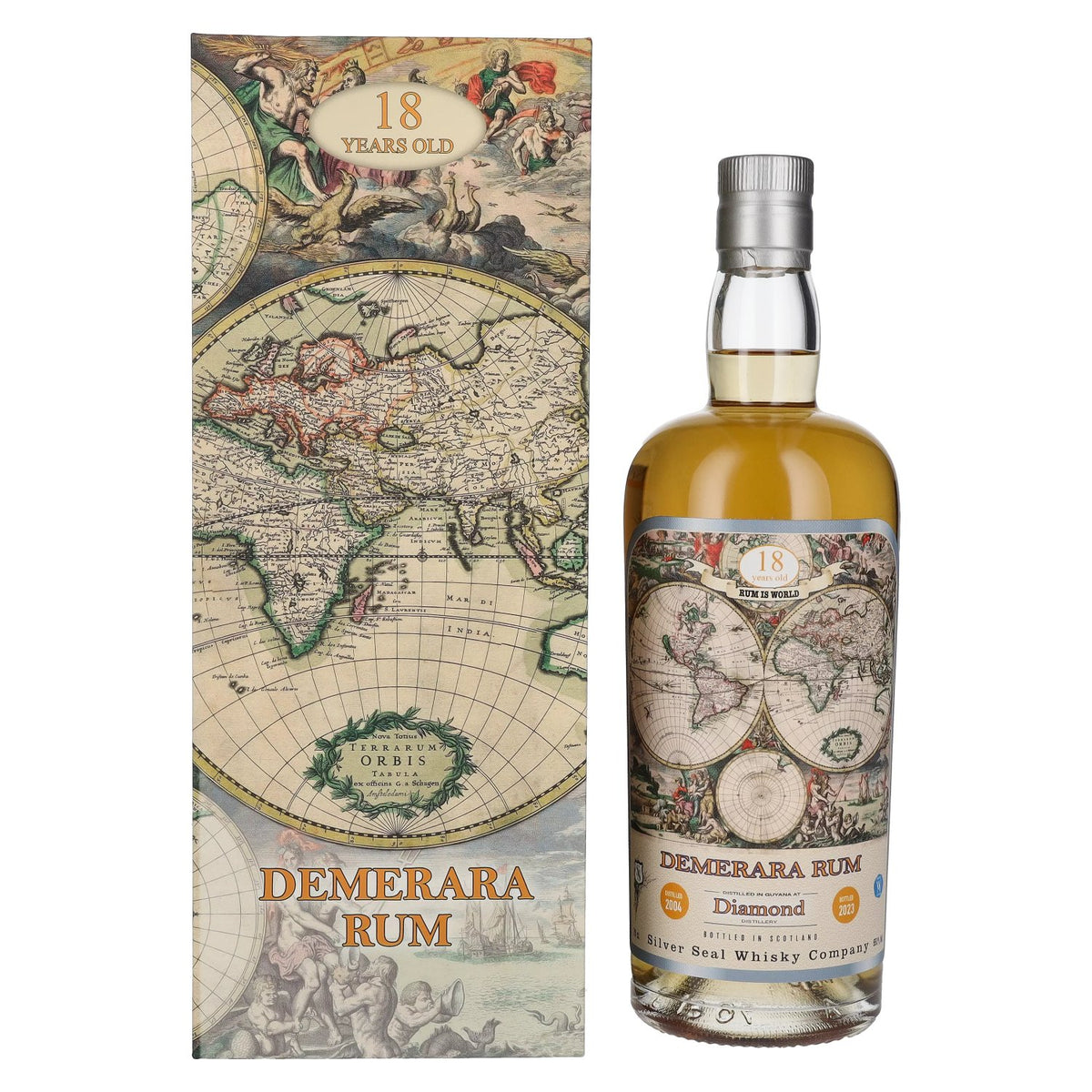 Silver Seal DEMERARA DIAMOND Rum 18 Years Old 2004 55.1% Vol. 0.7l in gift box