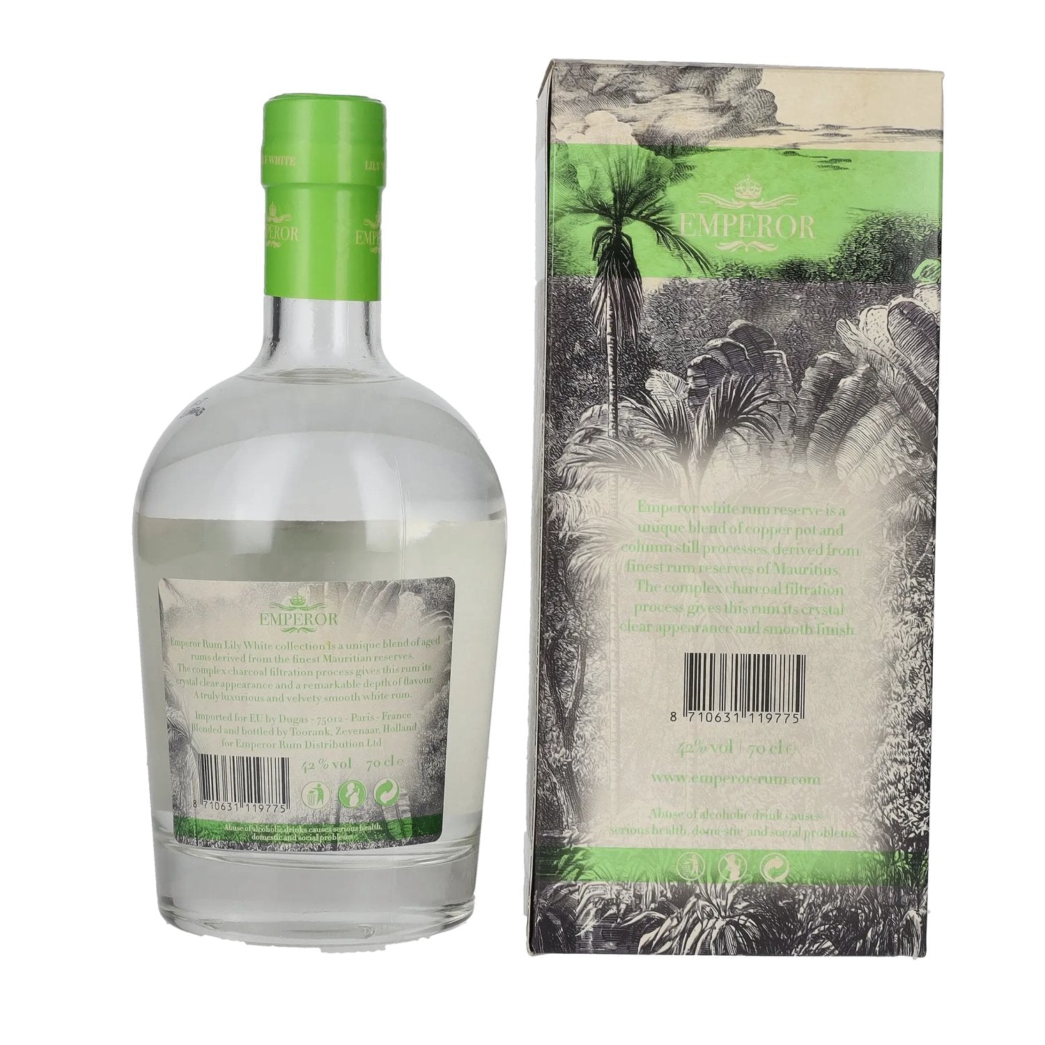 Emperor Mauritian Rum LILY WHITE 42% Vol. 0,7l in Geschenkbox