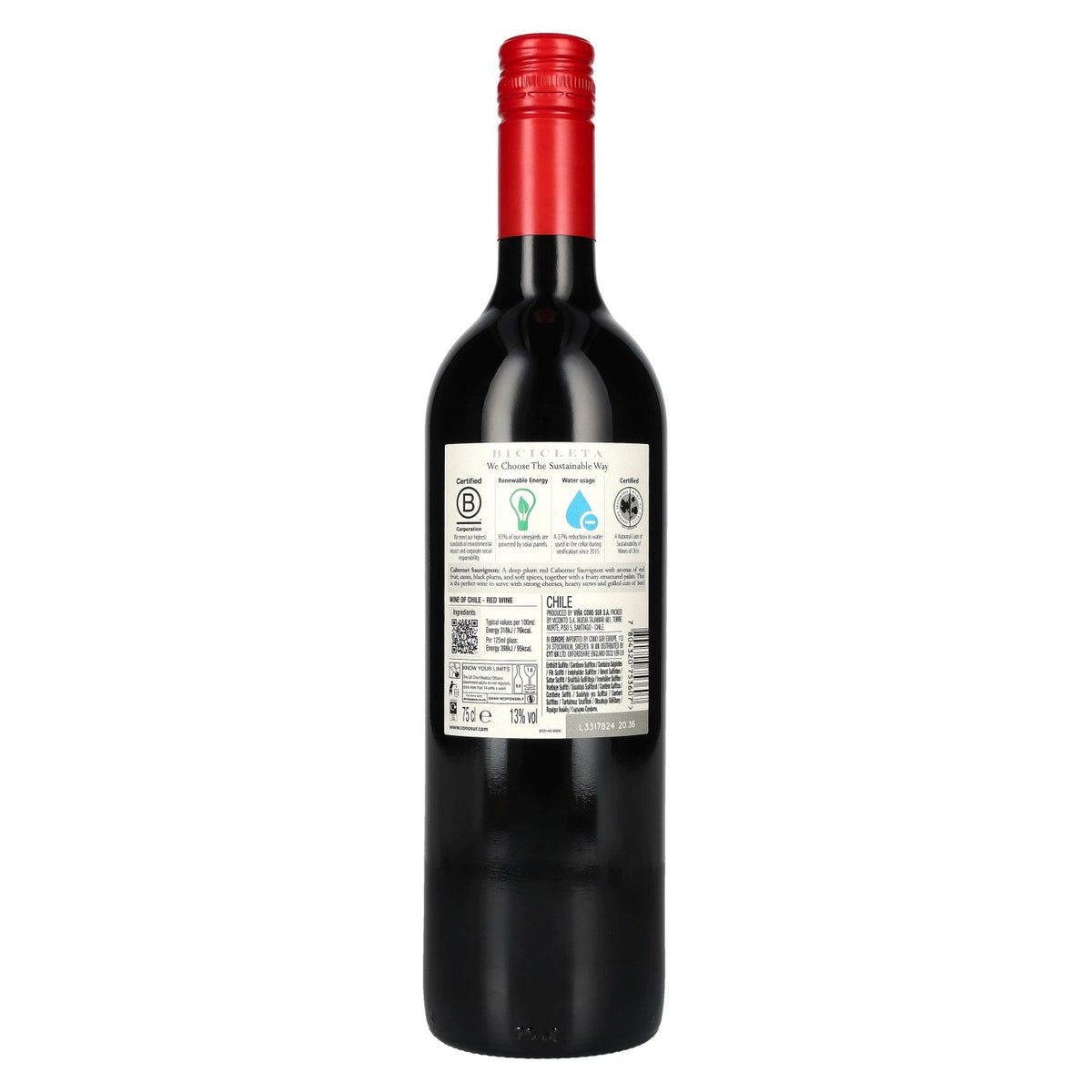 Cono Sur Bicicleta Reserva Cabernet Sauvignon 2022 13% ABV 0.75 l