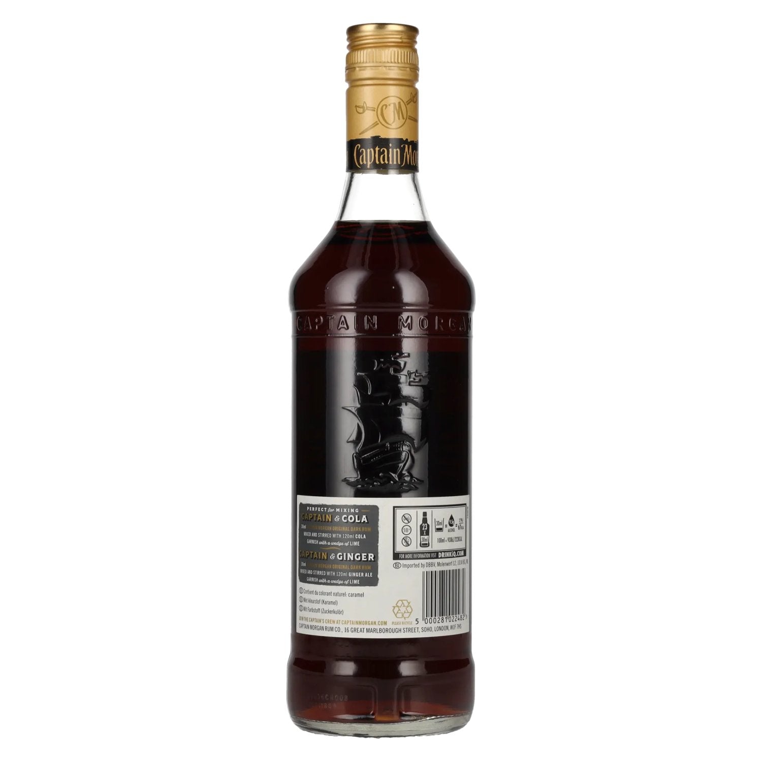 Captain Morgan DARK RUM 40% Vol. 0.7l