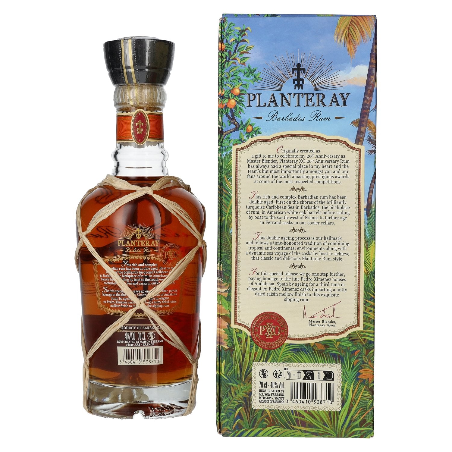 Planteray Rum PXXO 20th Anniversary Barbados Rum 40% Vol. 0,7l in Geschenkbox