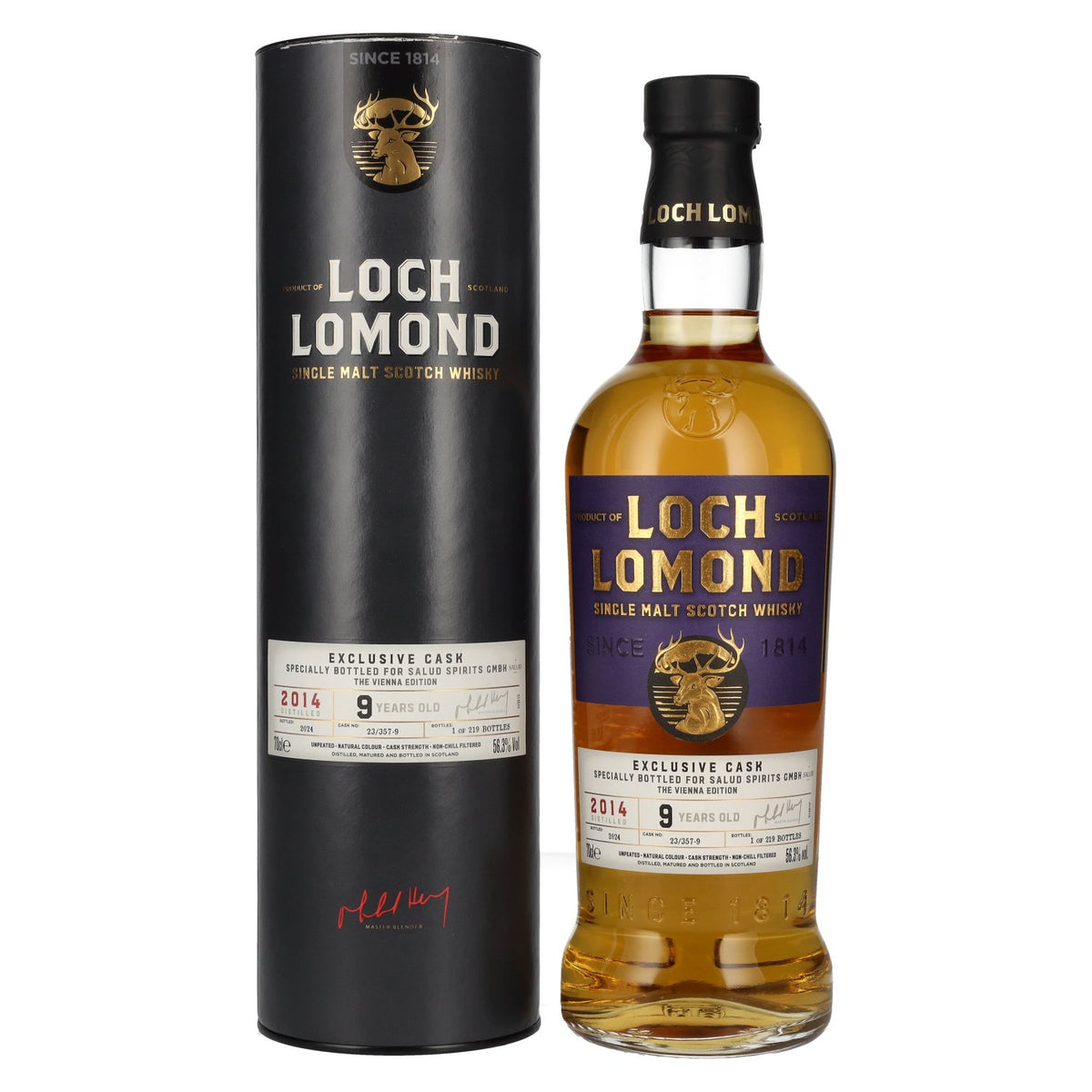 Loch Lomond 9 Years Old VIENNA EDITION Exclusive Cask Single Malt Scotch Whisky 56.3% Vol. 0.7l in gift box