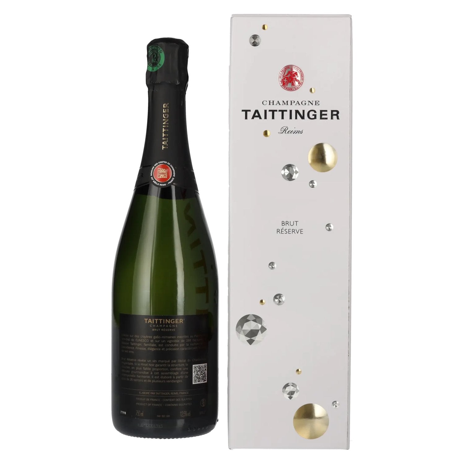 Taittinger Champagne Réserve Brut 12,5% Vol. 0,75l in Geschenkbox