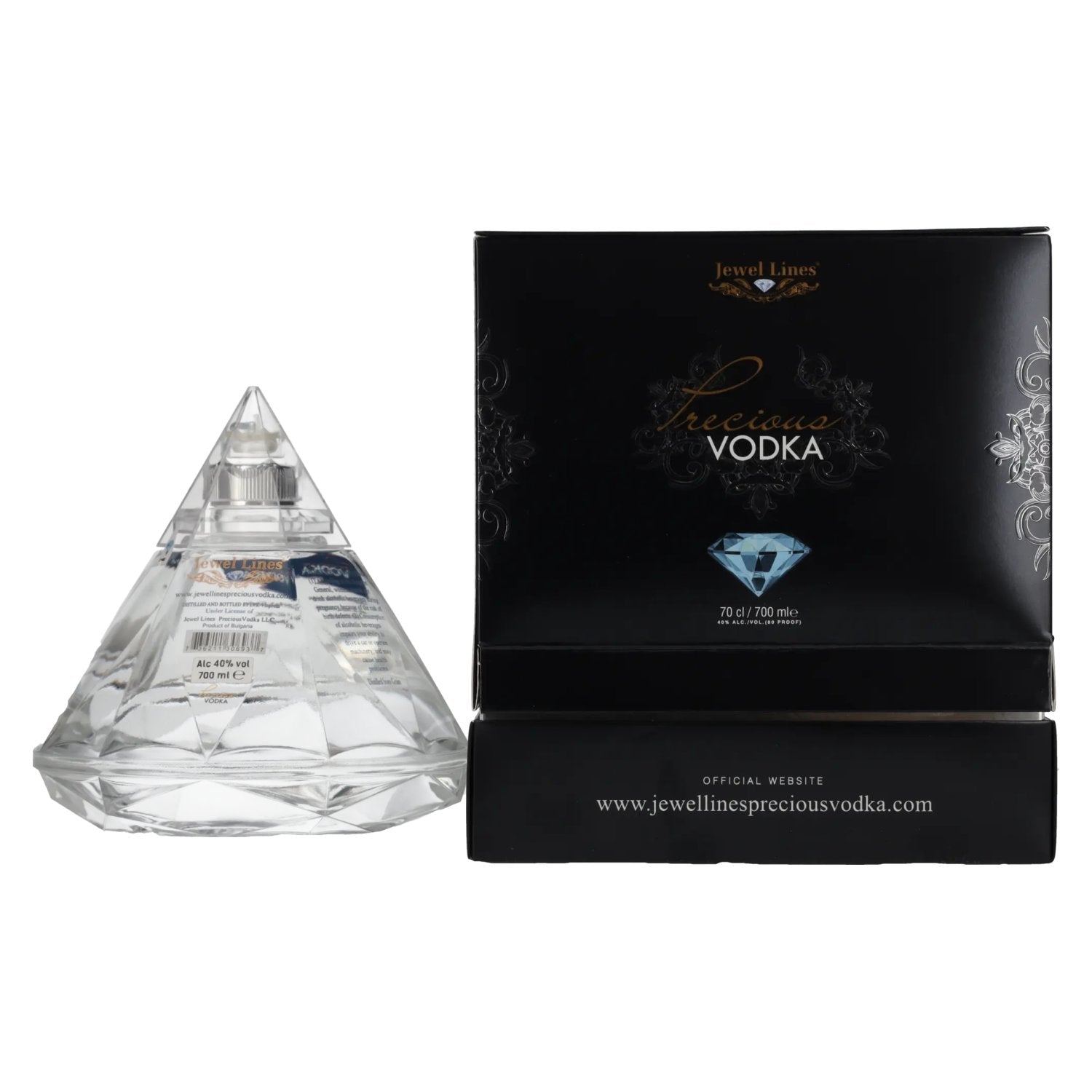 Jewels Lines Precious Vodka 40% Vol. 0,7l in Geschenkbox mit Ausgießer