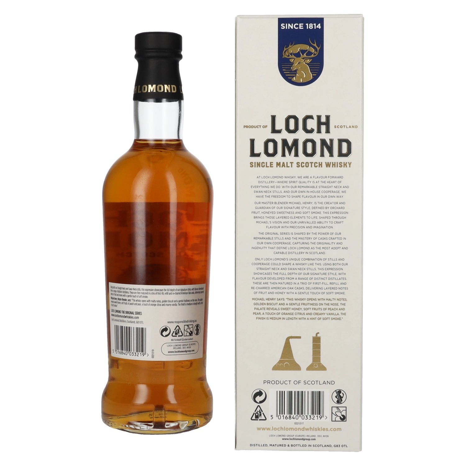 Loch Lomond THE ORIGINAL Triple Oak Single Malt 40% Vol. 0.7L in gift box