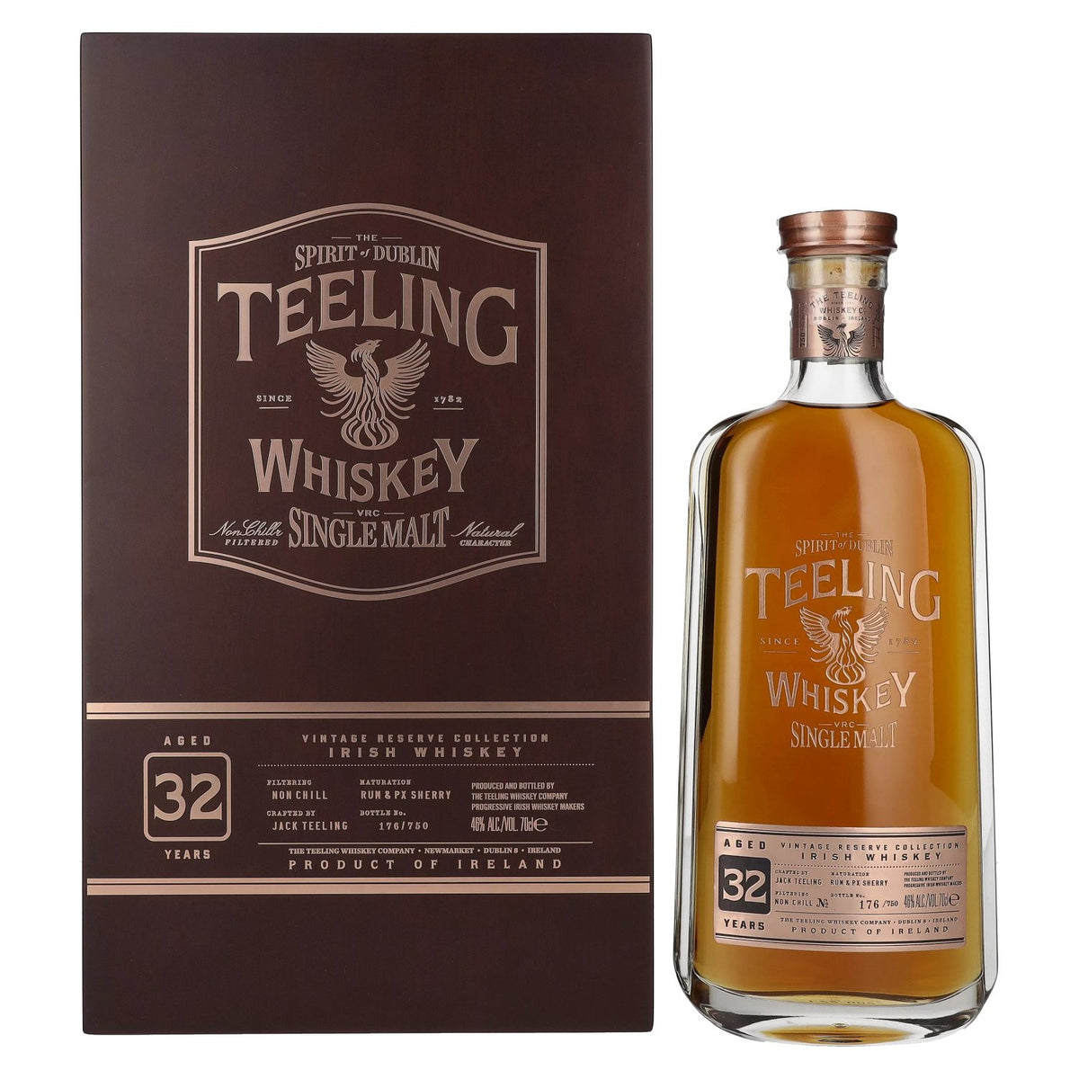 Teeling Whiskey 32 Years Old VINTAGE RESERVE COLLECTION 46% Vol. 0.7l in wooden box