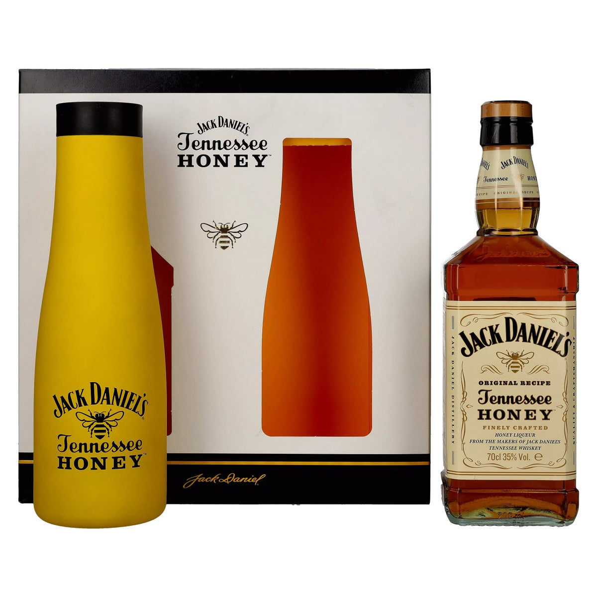 Jack Daniel's Tennessee HONEY 35% Vol. 0.7l in gift box with thermos flask