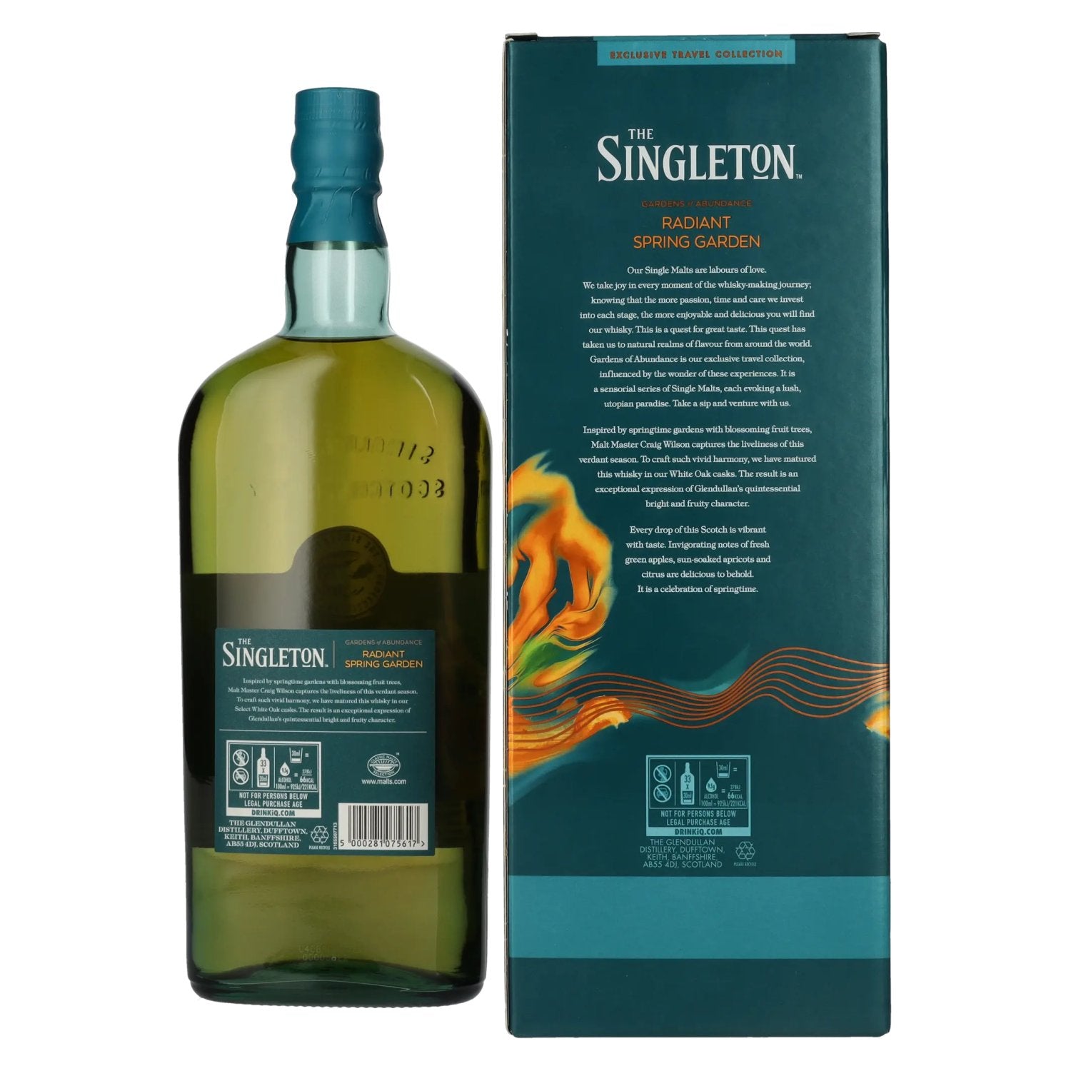 The Singleton Glendullan RADIANT SPRING GARDEN Single Malt Scotch Whisky 40% Vol. 1l in Geschenkbox