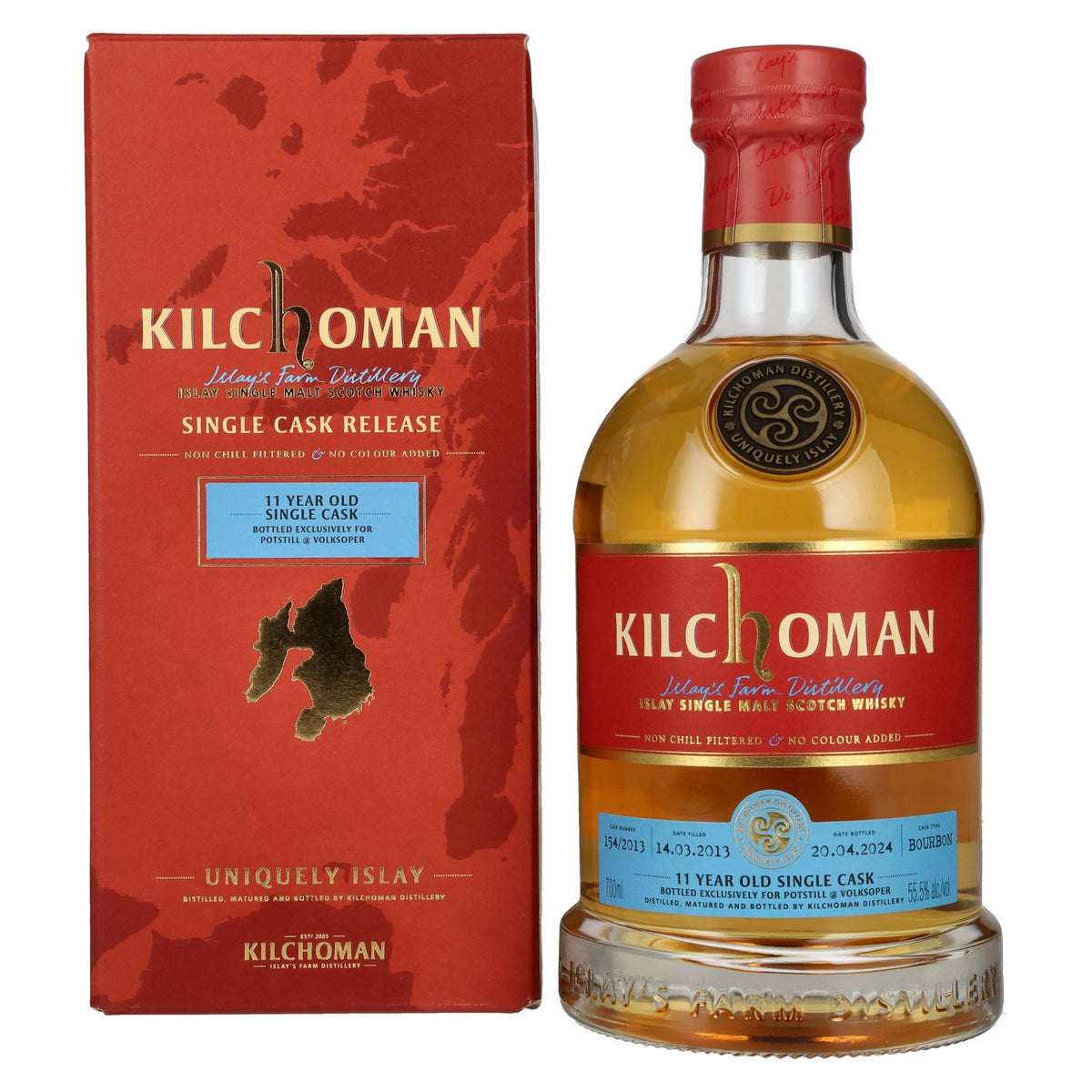 Kilchoman 11 Years Old Islay Single Cask Release 2024 55,5% Vol. 0,7l in Geschenkbox