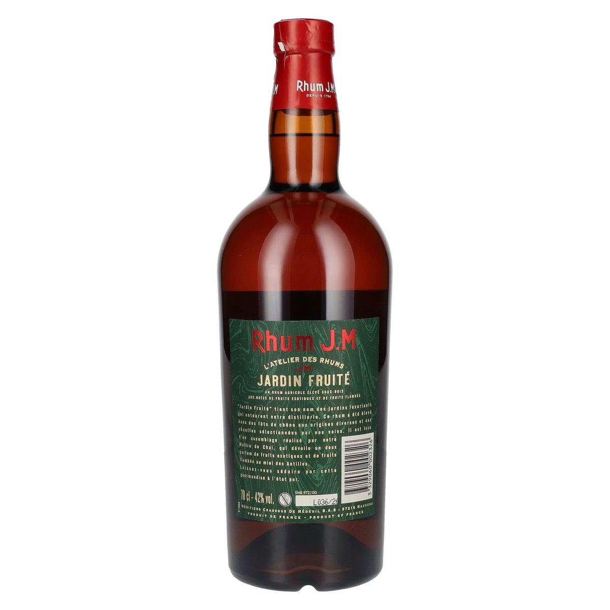 Rhum J.M JARDIN FRUITÉ Agricole Rum 42% Vol. 0.7l