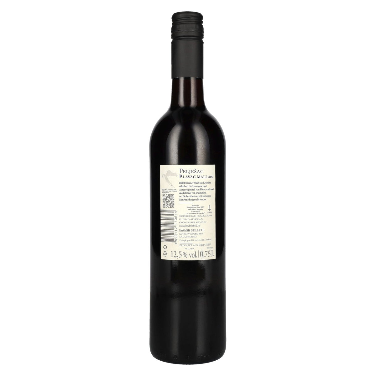 Badel Plavac, Little Pelješac 2022, 12.5% ABV, 0.75 l
