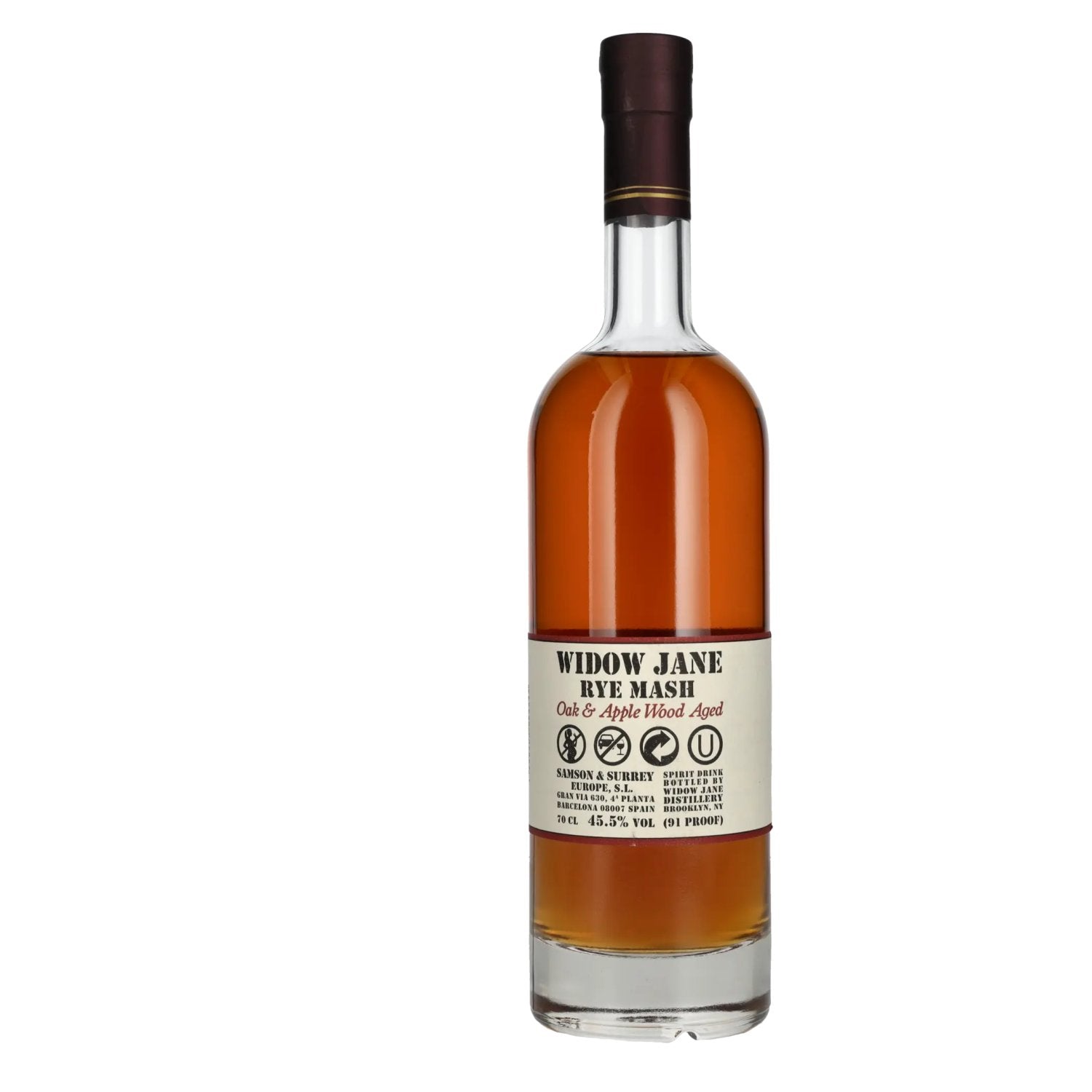 Widow Jane Rye Mash Oak & Apple Wood Aged 45,5% Vol. 0,7l