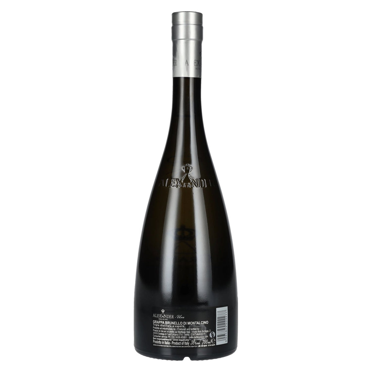 Bottega Alexander Aqva Di Vita Grappa Brunello di Montalcino 38% ABV 0.7l