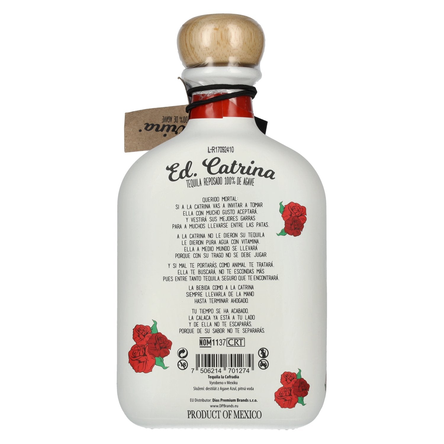 La Cofradia ED. CATRINA Tequila Reposado 100% Agave 38% Vol. 0.7l