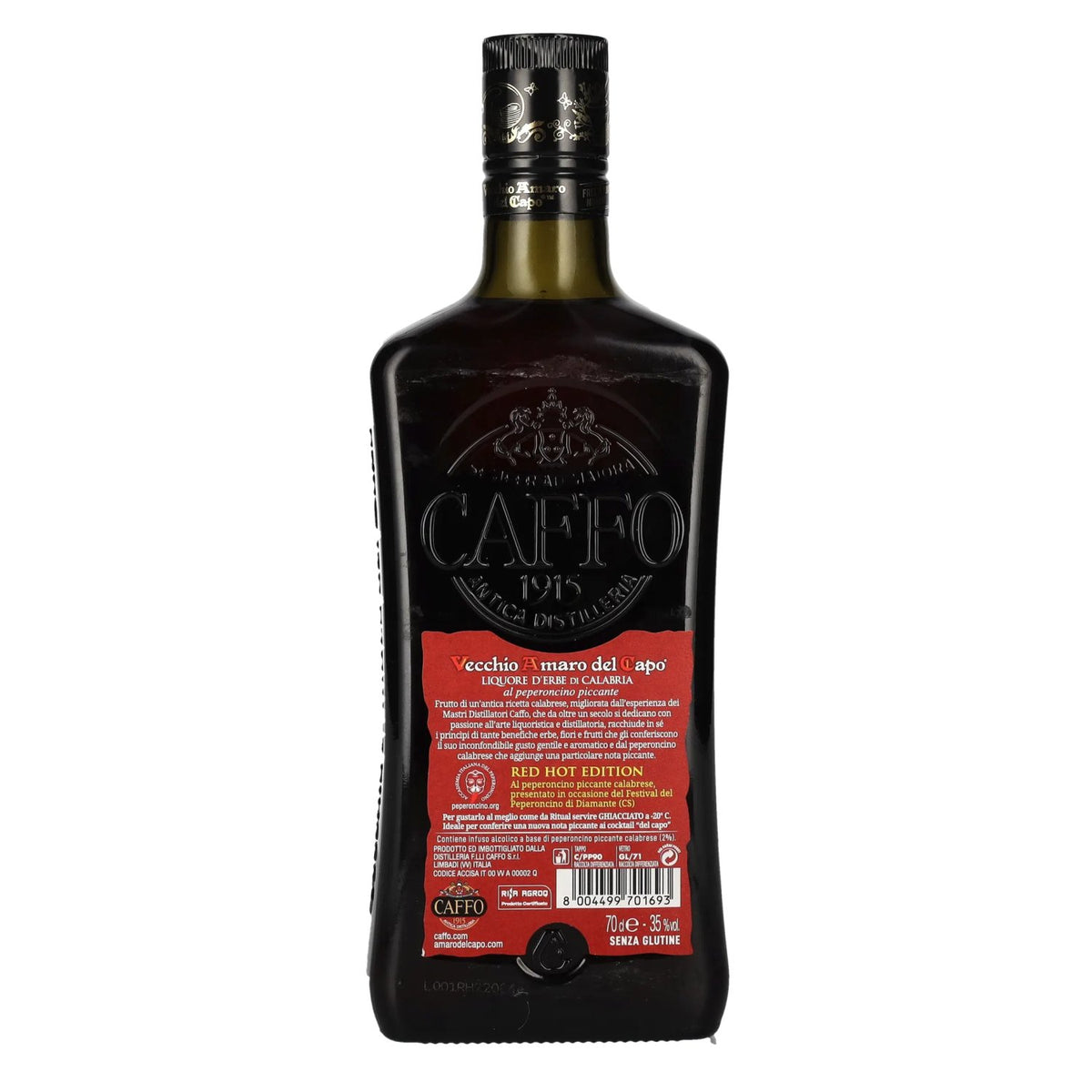 Vecchio Amaro del Capo Caffo Liquore Red Hot Edition 35% Vol. 0,7l