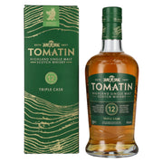 Tomatin 12 Years Old BOURBON & SHERRY CASKS 43% Vol. 0.7l in Gift Box