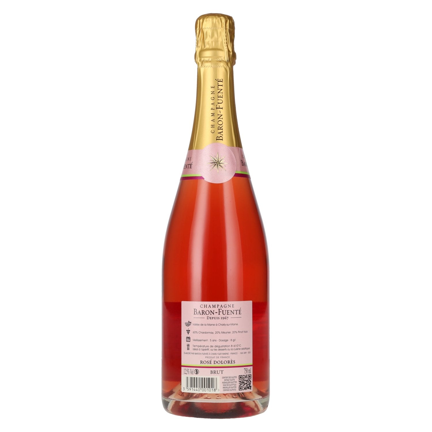 Baron-Fuenté ROSÉ DOLORÈS Champagne Brut 12,5% Vol. 0,75l
