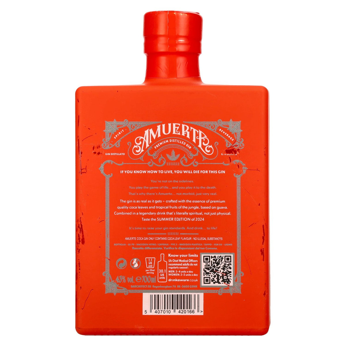 Amuerte Gin – Orange Edition 43% vol. 0.7 l