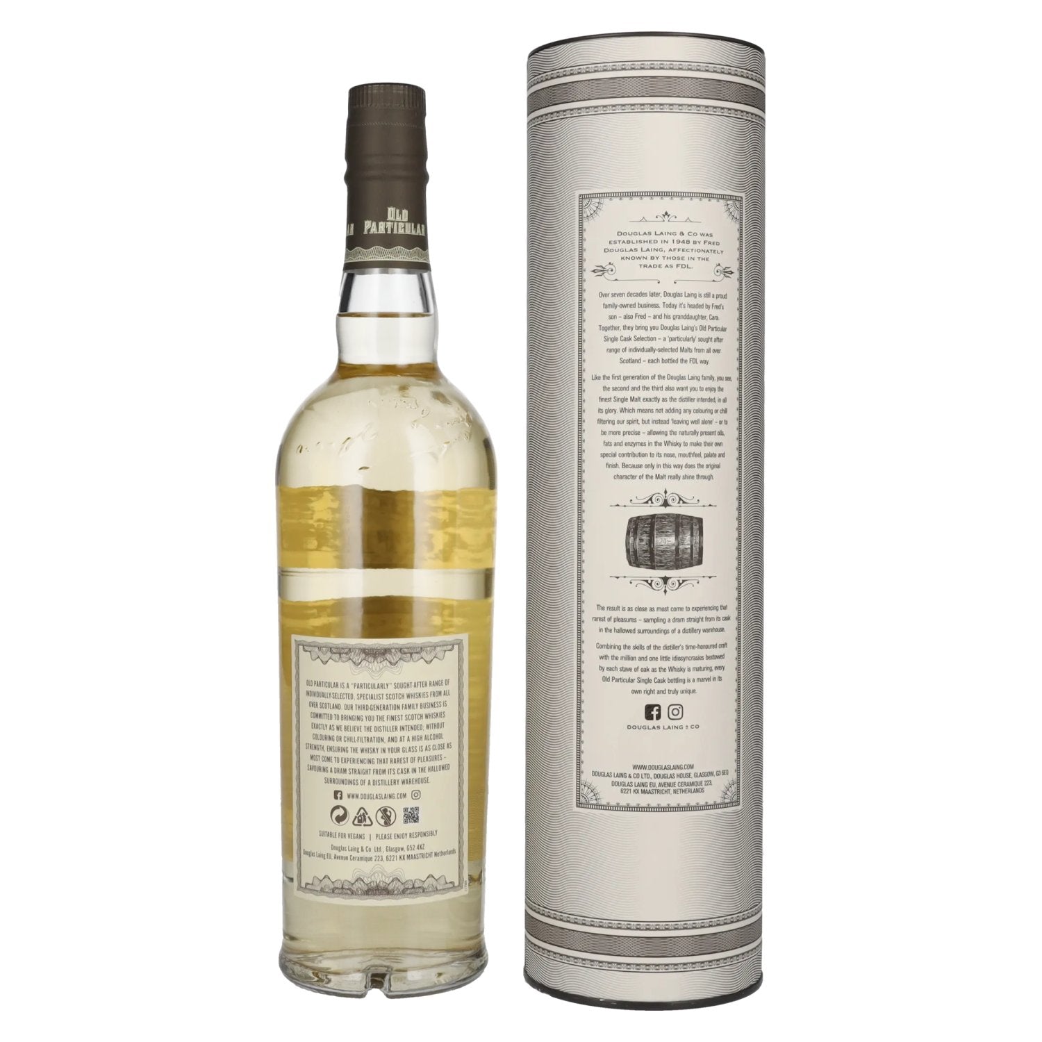 Douglas Laing OLD PARTICULAR Jura 15 Years Old Single Cask Malt 2008 48.4% Vol. 0.7L in Gift Box