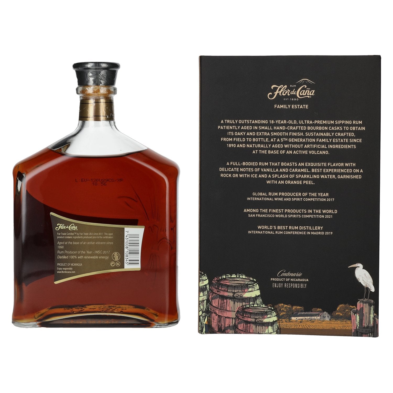 Flor de Caña Centenario 18 Years Old LEGACY EDITION I 40% Vol. 1l in Geschenkbox