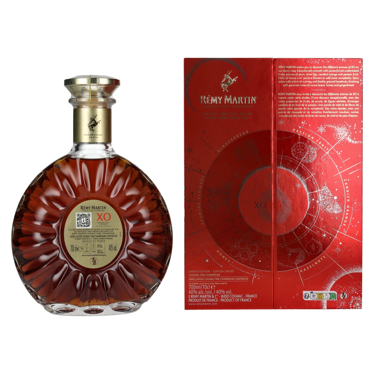 Rémy Martin XO Cognac Fine Champagne End of the Year Limited Edition 40% Vol. 0,7l in Geschenkbox