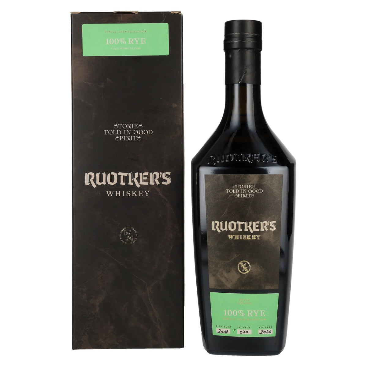 Ruotker's Stories Told In Good Spirits 100% Rye Whiskey 51.2% Vol. 0.7l in Gift Box