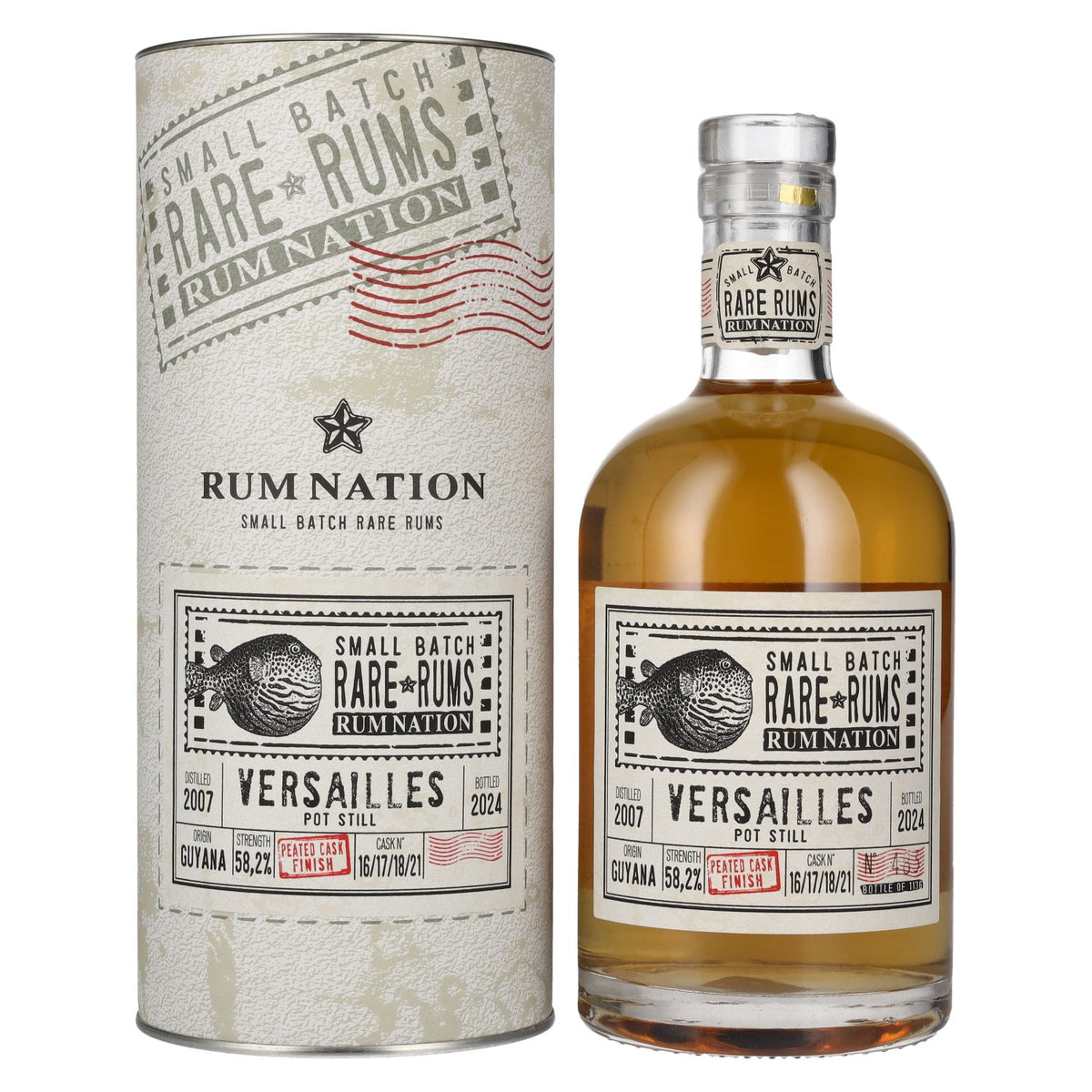 Rum Nation Rare Rums VERSAILLES 2007/2024 58.2% Vol. 0.7l in gift box