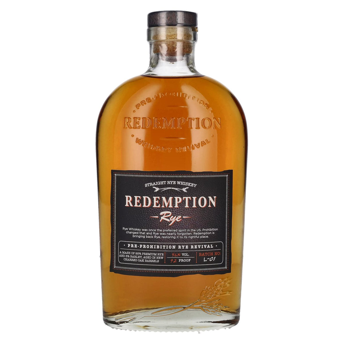 Redemption Rye Pre-Prohibition Rye Revival 46% Vol. 0.7l