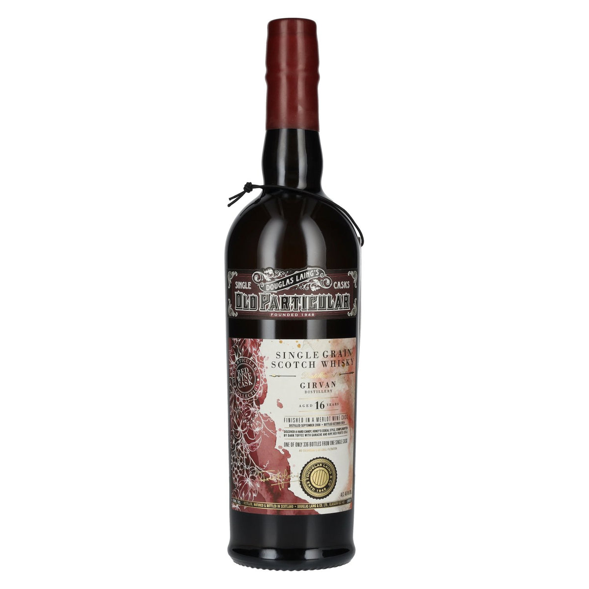 Douglas Laing OLD PARTICULAR Girvan 16 Years Old Single Grain Whisky 2008 48.4% Vol. 0.7l