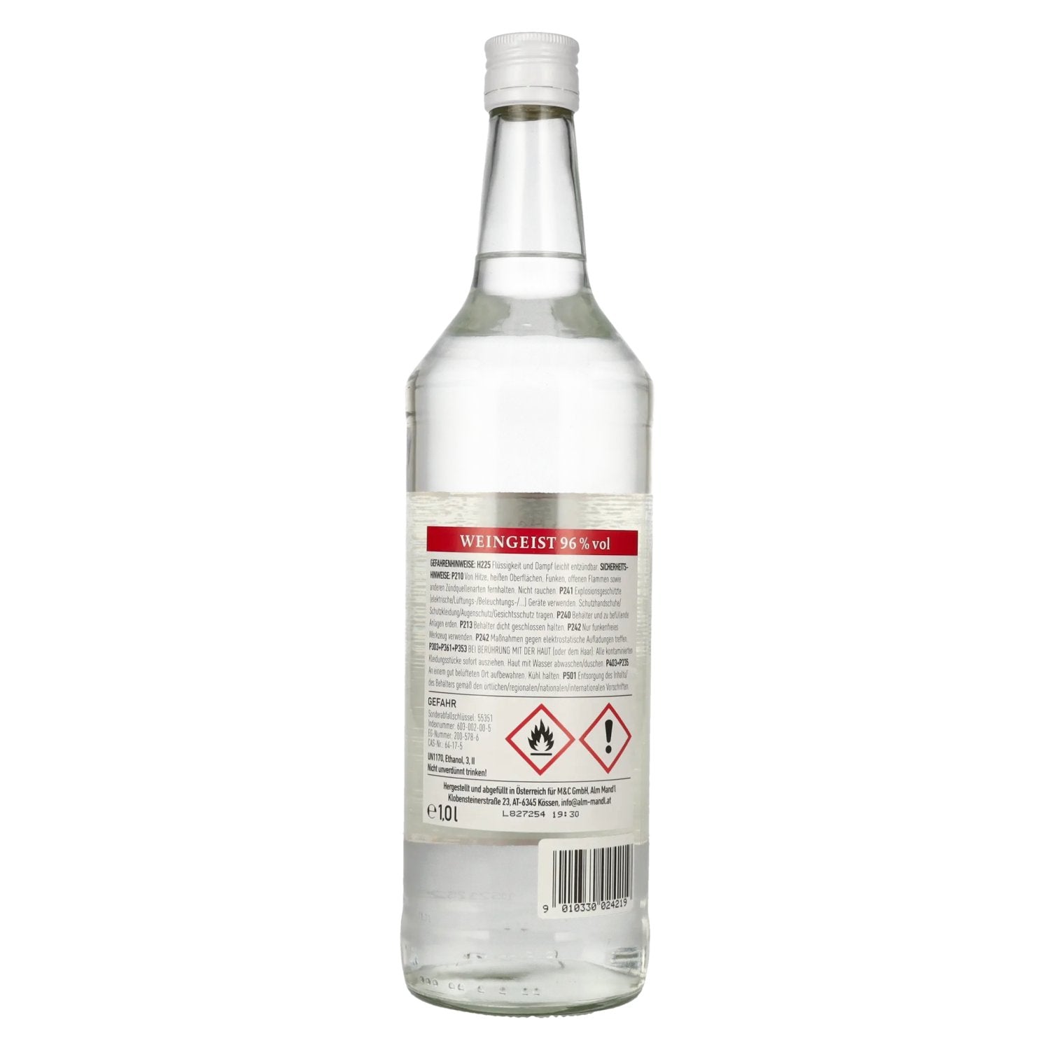 Alm Mand'l Rectified Spirit 96% Vol. 1L