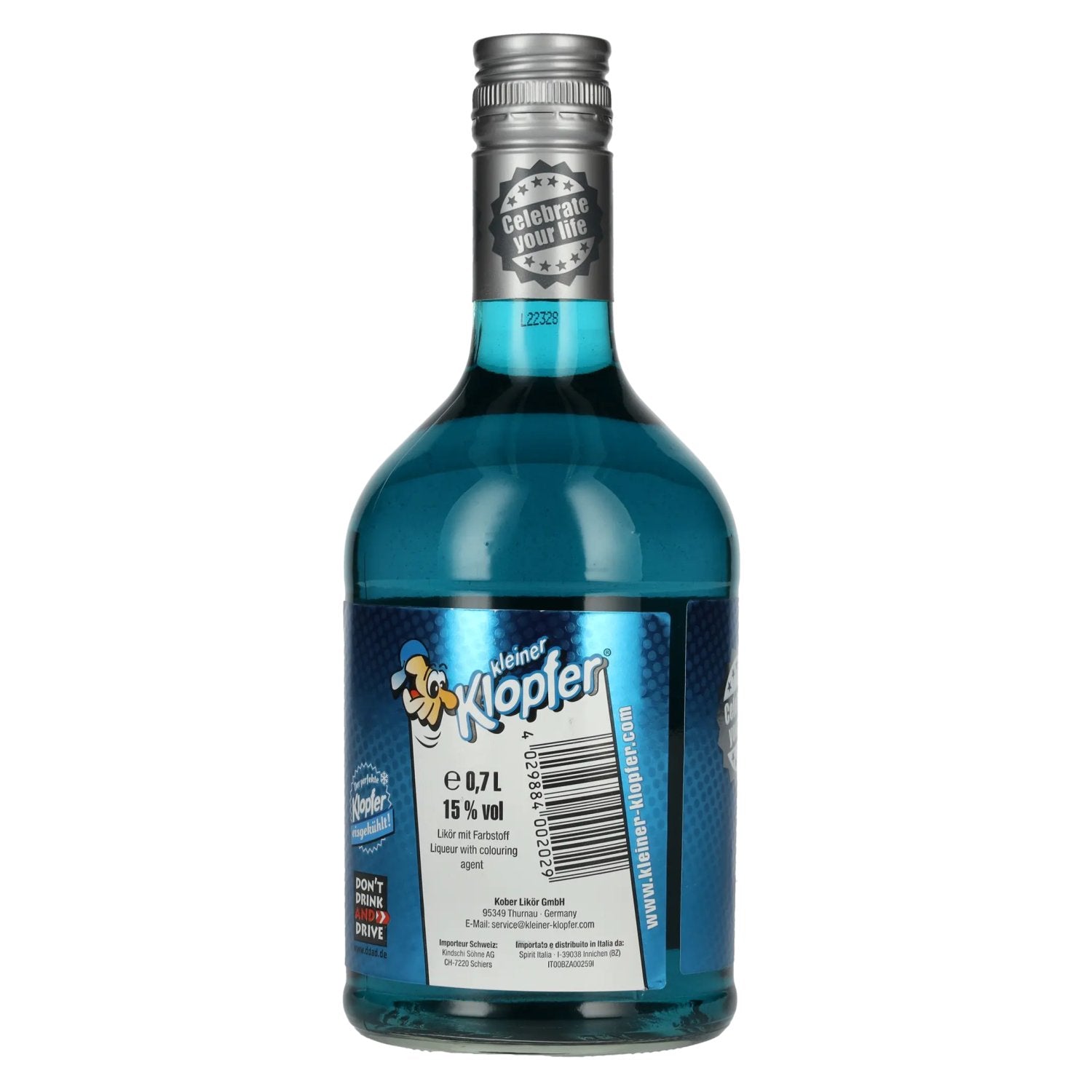 Kleiner Klopfer Blueberry Ice 15% Vol. 0,7l