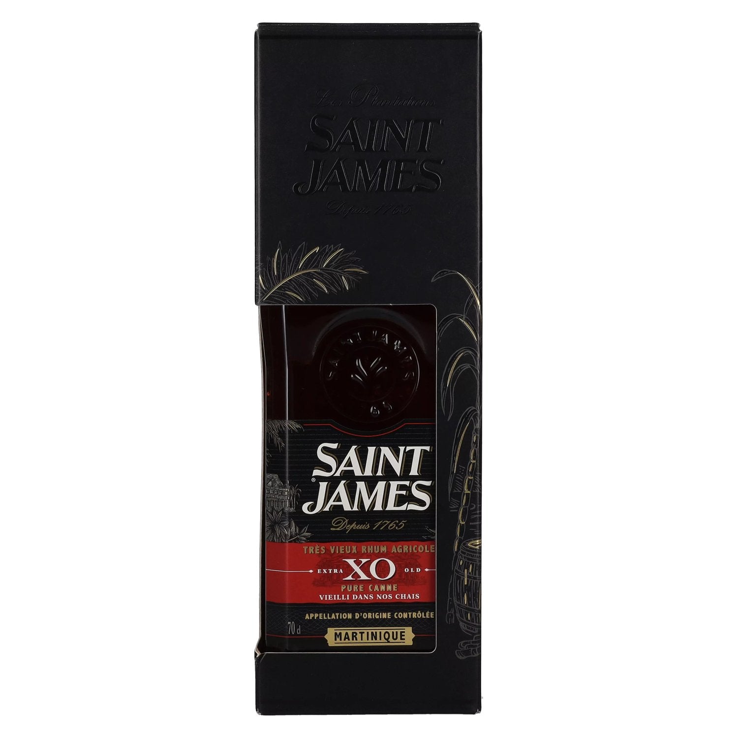 Saint James XO Old Agricultural Rum 43% Vol. 0.7L in Gift Box