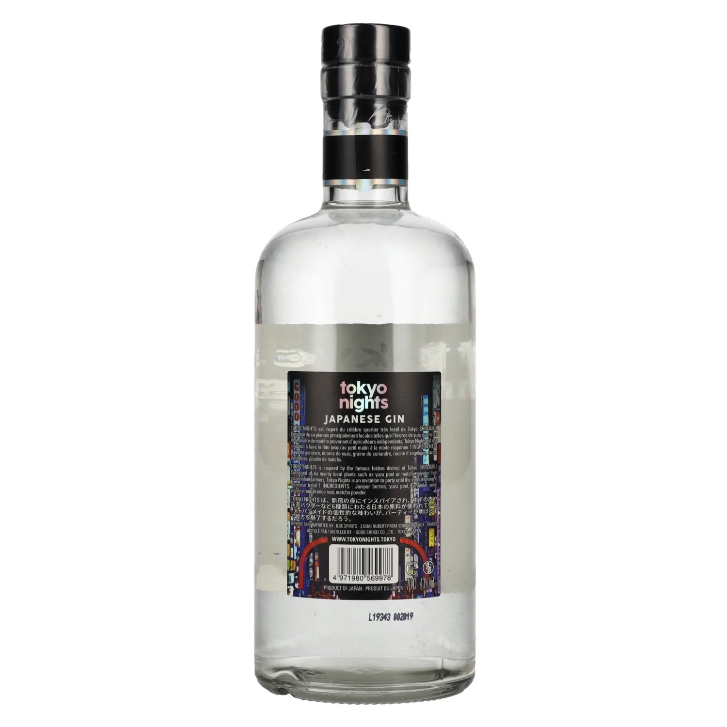 Tokyo Nights Japanese Gin 43% Vol. 0,7l