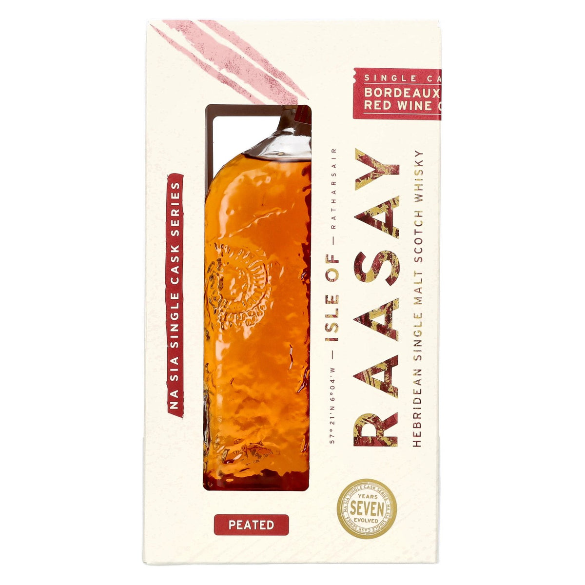 Isle of Raasay 7-Year-Old Peated Bordeaux Red Wine Single Malt Single Cask #18/792 59.3% ABV 0.7l in a gift box